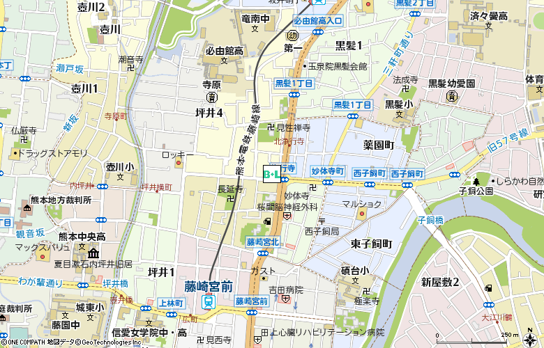 浄行寺コンタクト付近の地図